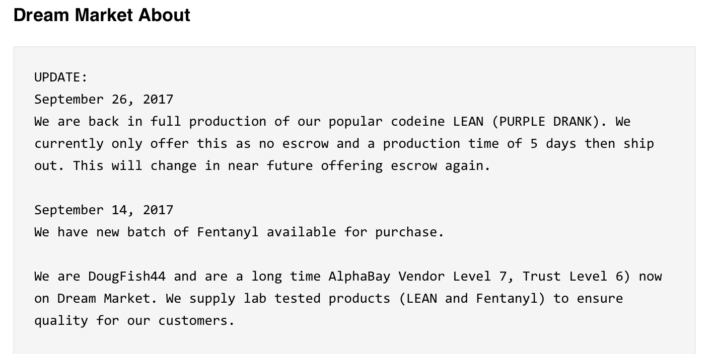 What Darknet Markets Sell Fentanyl